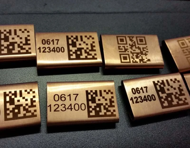 Laser engraving on barcodes