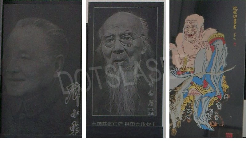 Granite figure laser marking items