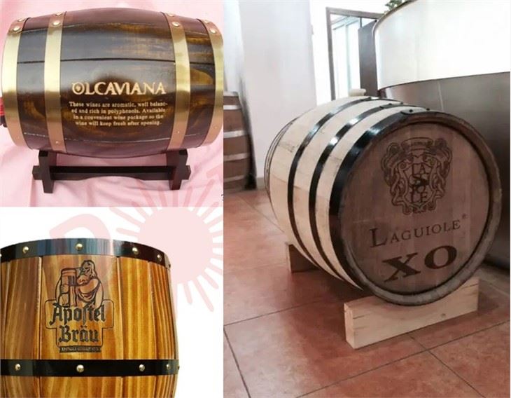 CO2 Laser Engraving Whisky Barrel