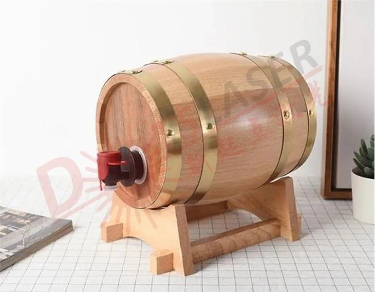 CO2 Laser Engraving Whisky Barrel