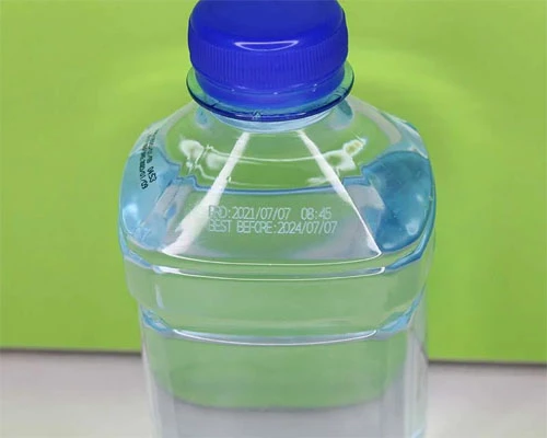Marking products details on bottles