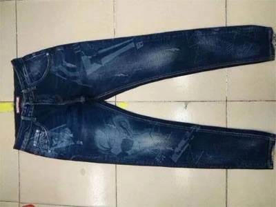 Laser marking on jeans Laser marking on jeans